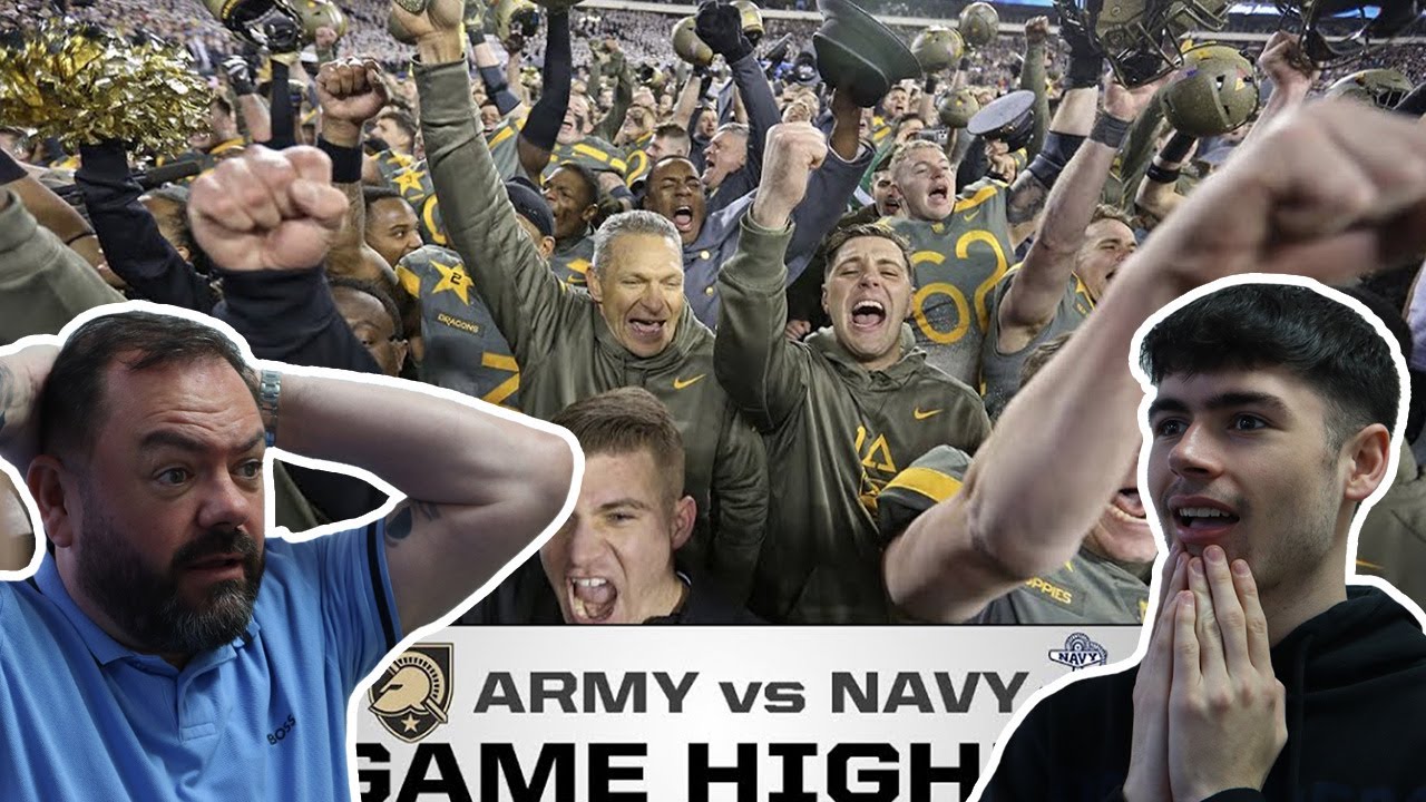 British Father and Son Reacts! Army vs Navy Highlights (AMAZING OVERTIME THRILLER!)
