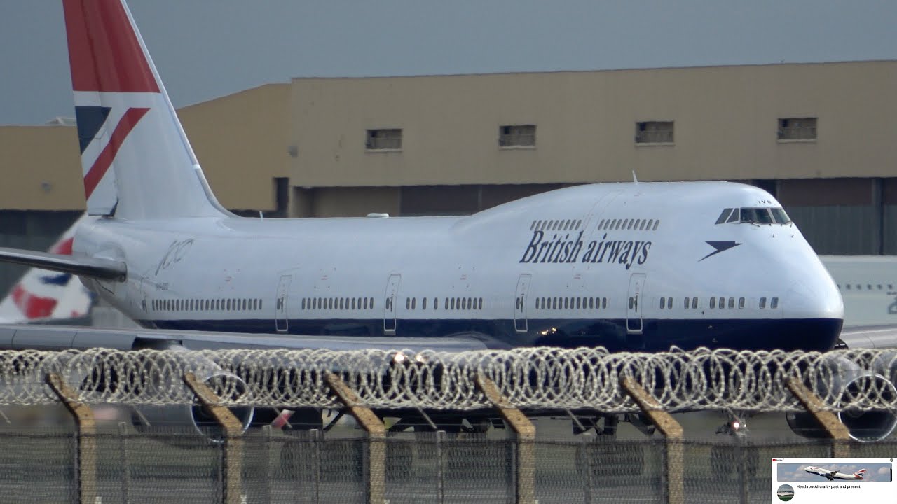 Heathrow Flashback.  3 planes you won't see flying again! Negus 747. BA 777 G-ZZZB. Joon A321.