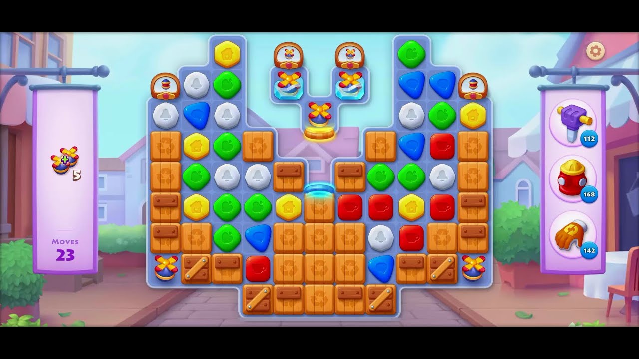 TOWNSHIP   Colorful Puzzle  Match -3  game level # 2075