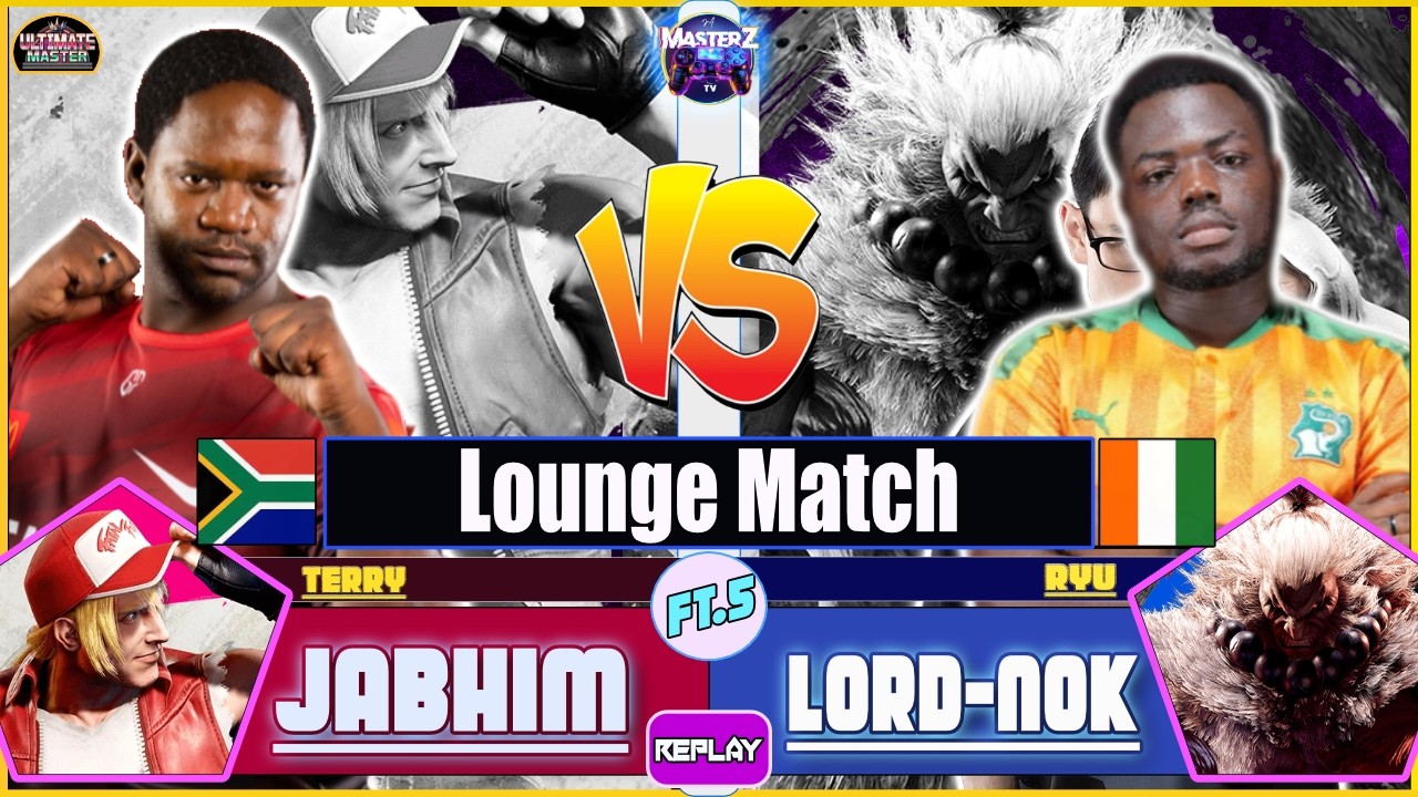 SF6 REPLAY JABHIM (terry) VS LORD-NOK (akuma) // ft5 x 2 High level gameplay