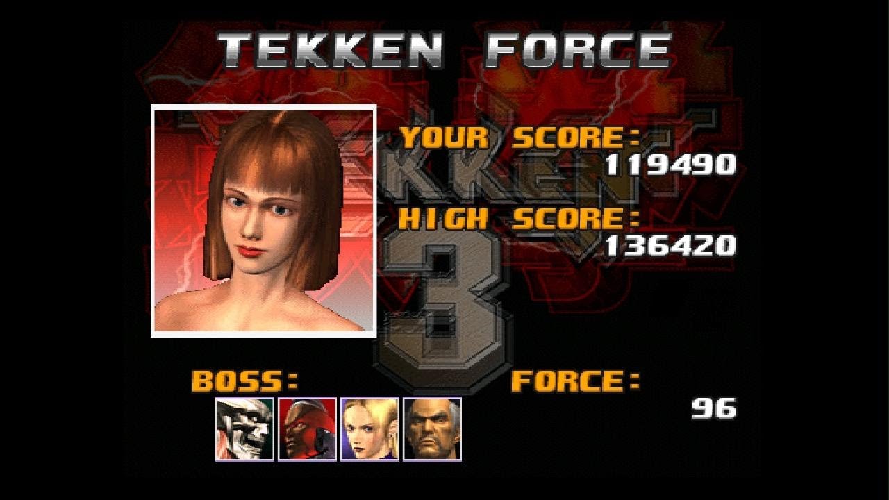 TEKKEN 3 TEKKEN FORCE MODE: ANNA 2p costume gameplay