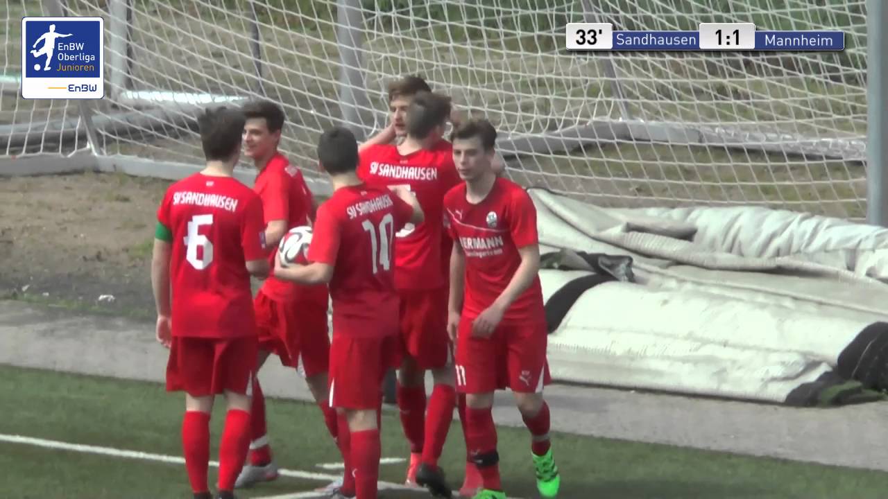 EnBW Oberliga B-Junioren: SV Sandhausen - SV Waldhof Mannheim