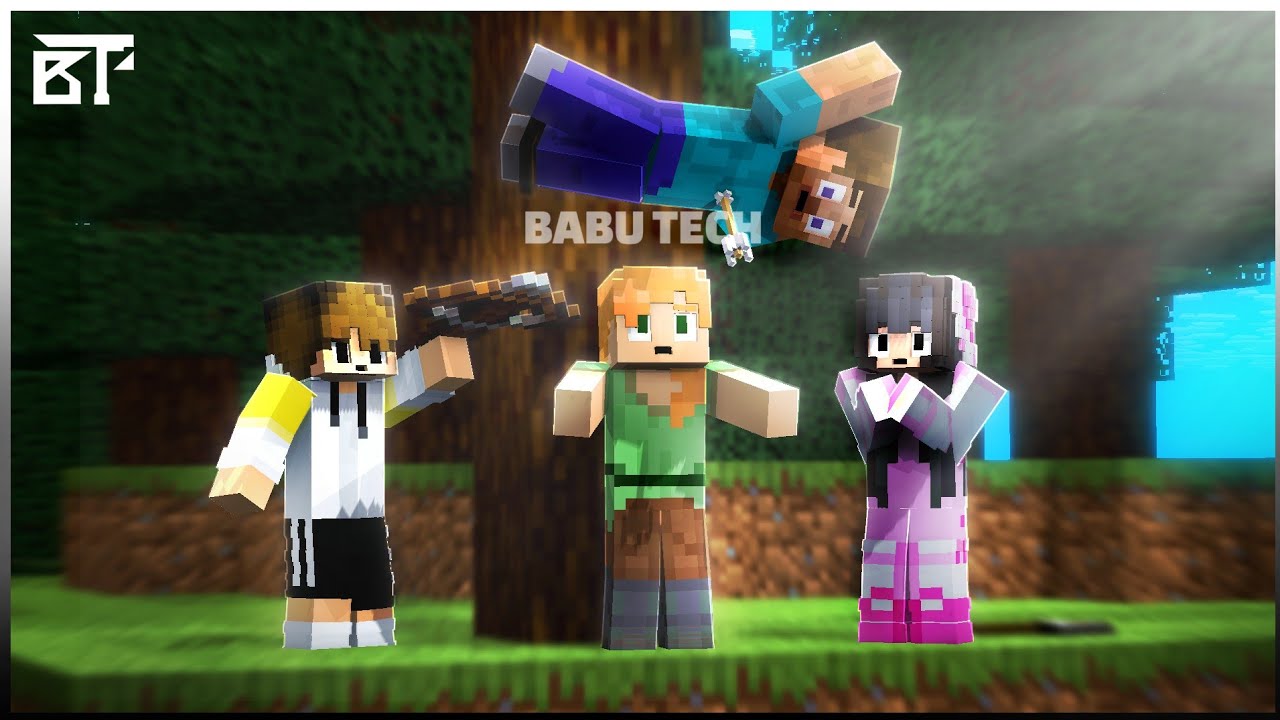 Alex and Prema Save Steve | Babu Tech | Prisma 3D Minecraft Animation