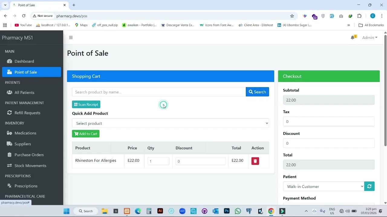 How does the MedFlow Pro pharmacy Software