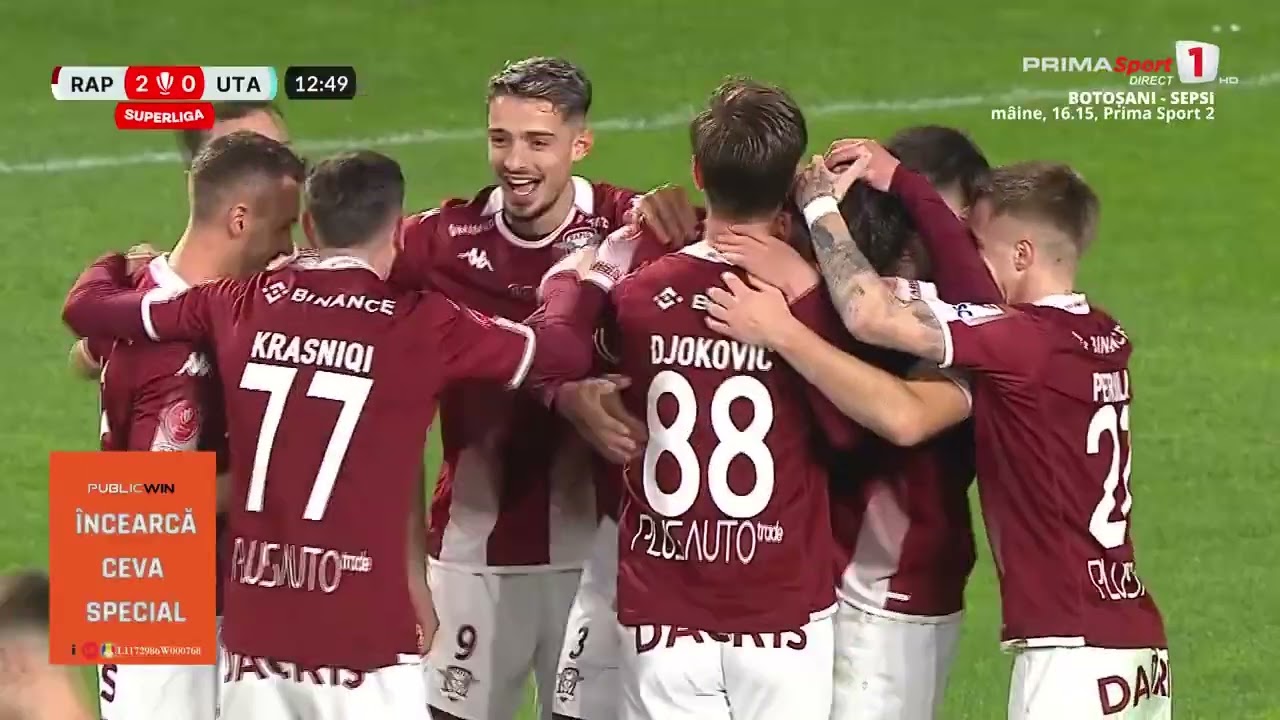 REZUMAT. Rapid - UTA 4-1. Giuleștenii revin la jocul etalat &icirc;n startul de an