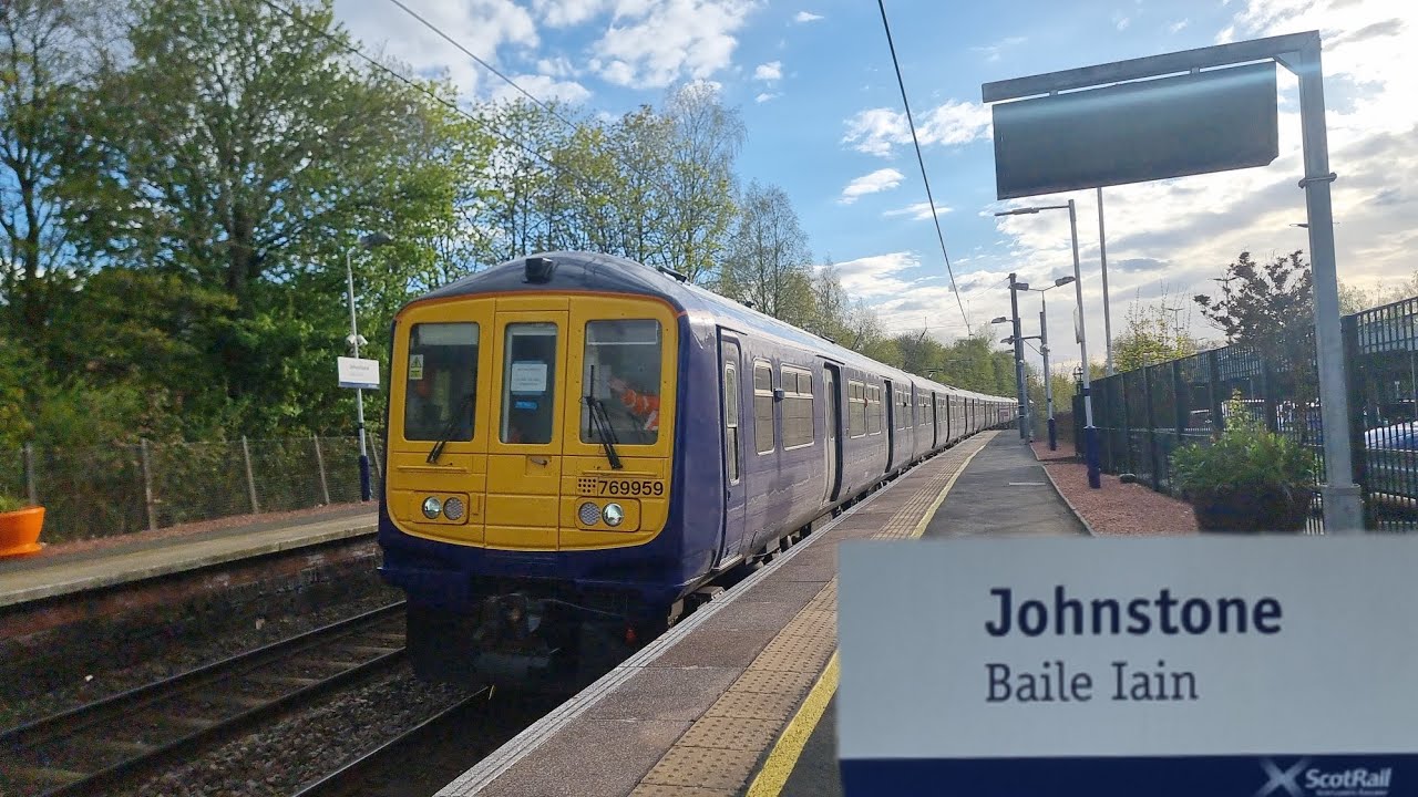 Trains at Johnstone *769S ON TEST*