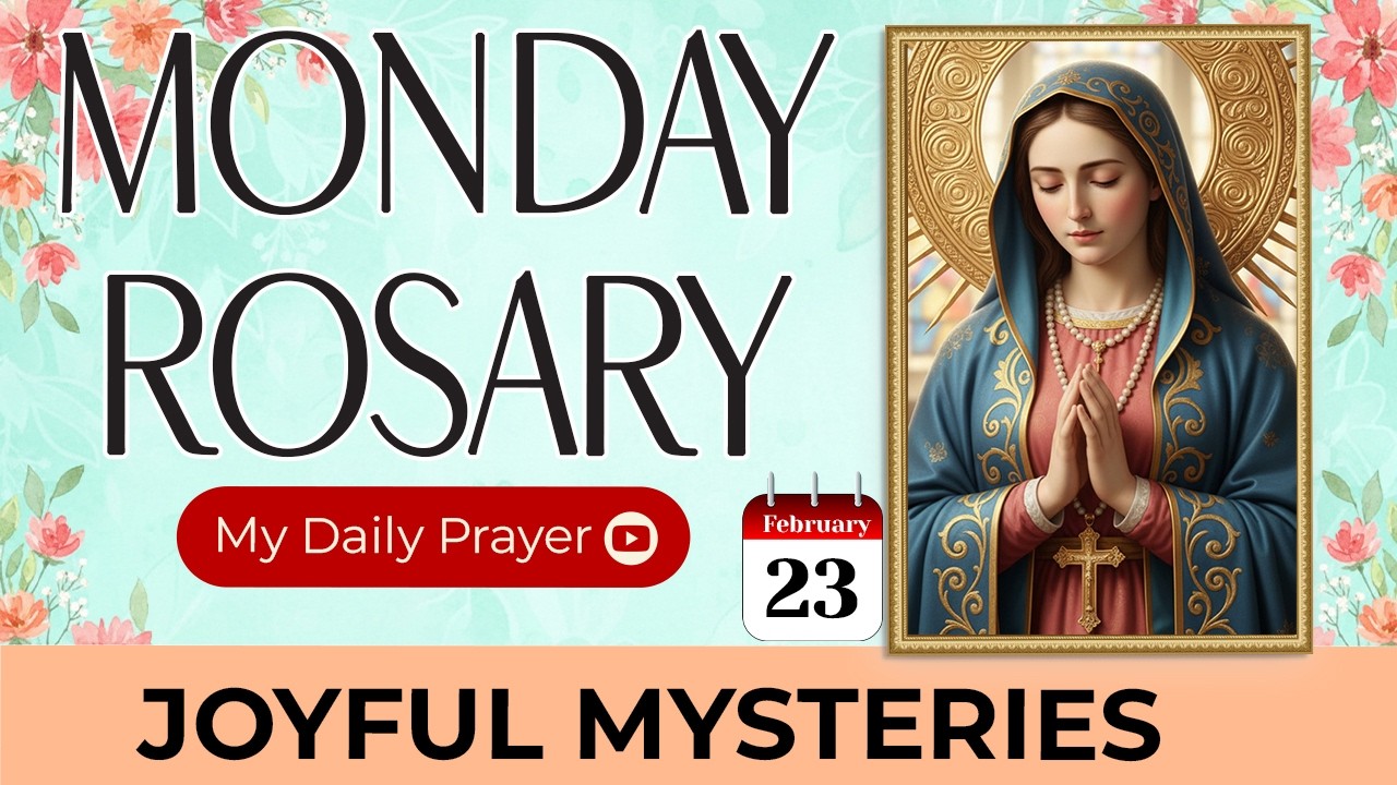TODAY HOLY ROSARY: JOYFUL MYSTERIES💙 ROSARY MONDAY🌹FEBRUARY 23, 2026 | WALKING WITH JESUS