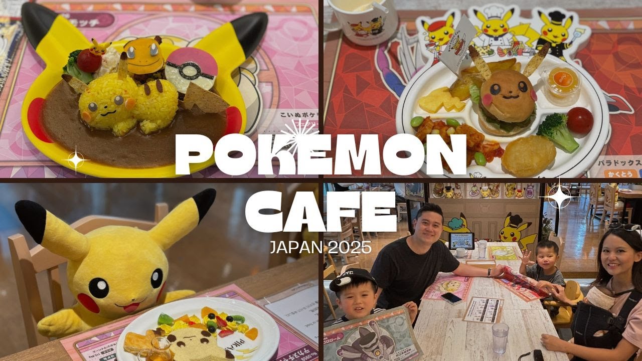 Pokémon Café Tokyo DX Family Vlog | Pikachu Appearance, Kids Meals & Tips