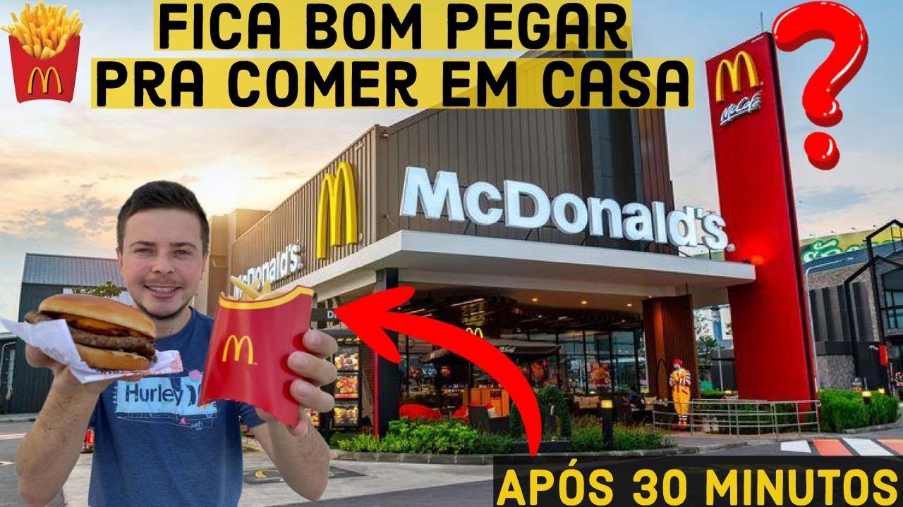 Comprei um MC DONALDS para comer em casa como ele ficou DEPOIS DE 30 MINUTOS | MC EM CASA É BOM??