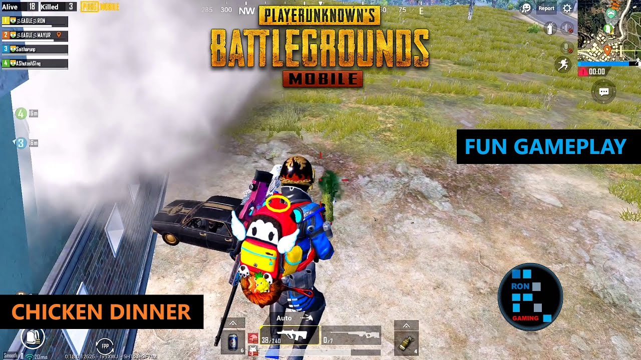 PUBG MOBILE | AMAZING SQUAD FUN GAMEPLAY CHICKEN DINNER