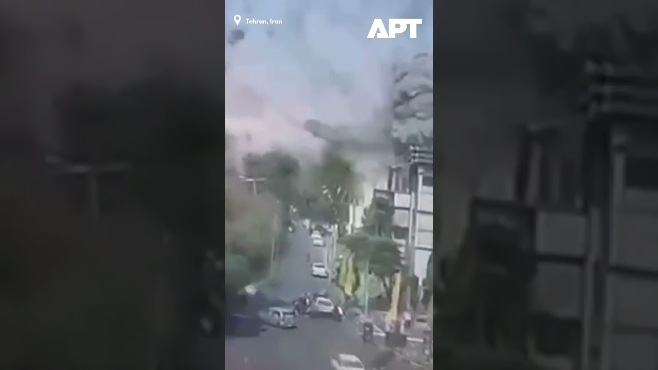 Direct Hit: CCTV Captures Israeli Airstrike on Tehran&rsquo;s Tajrish Square | 12-Day War ARCHIVE | APT