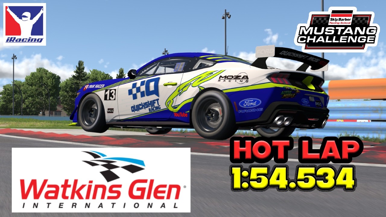 🔥 1:54.534 HOT LAP! Skip Barber Mustang Challenge at Watkins Glen Boot | iRacing