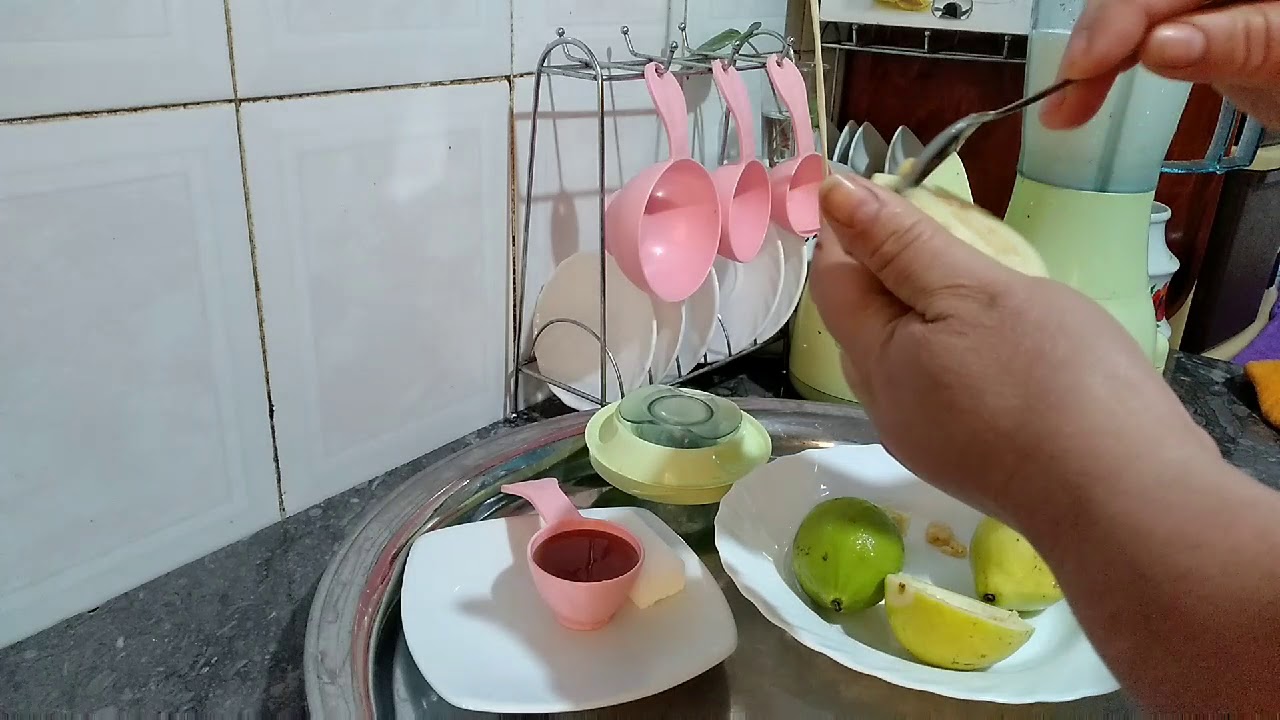 الطبخ المغربي: عصير الجوافة بالحليب 👌 ولا اروووع 🥤