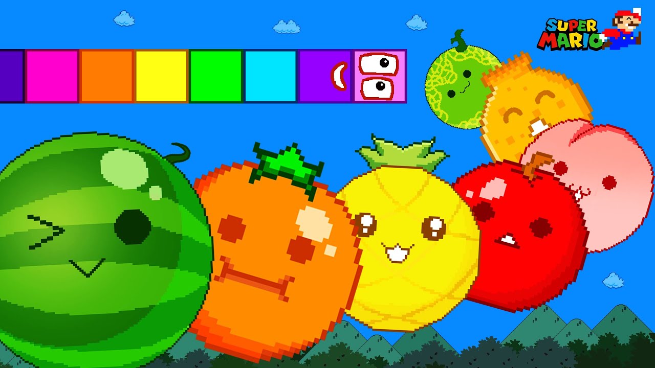 Finish the pattern? Number Snake vs Mario vs The Watermelon Game (SUIKA) | ➕ Addition Special Maze