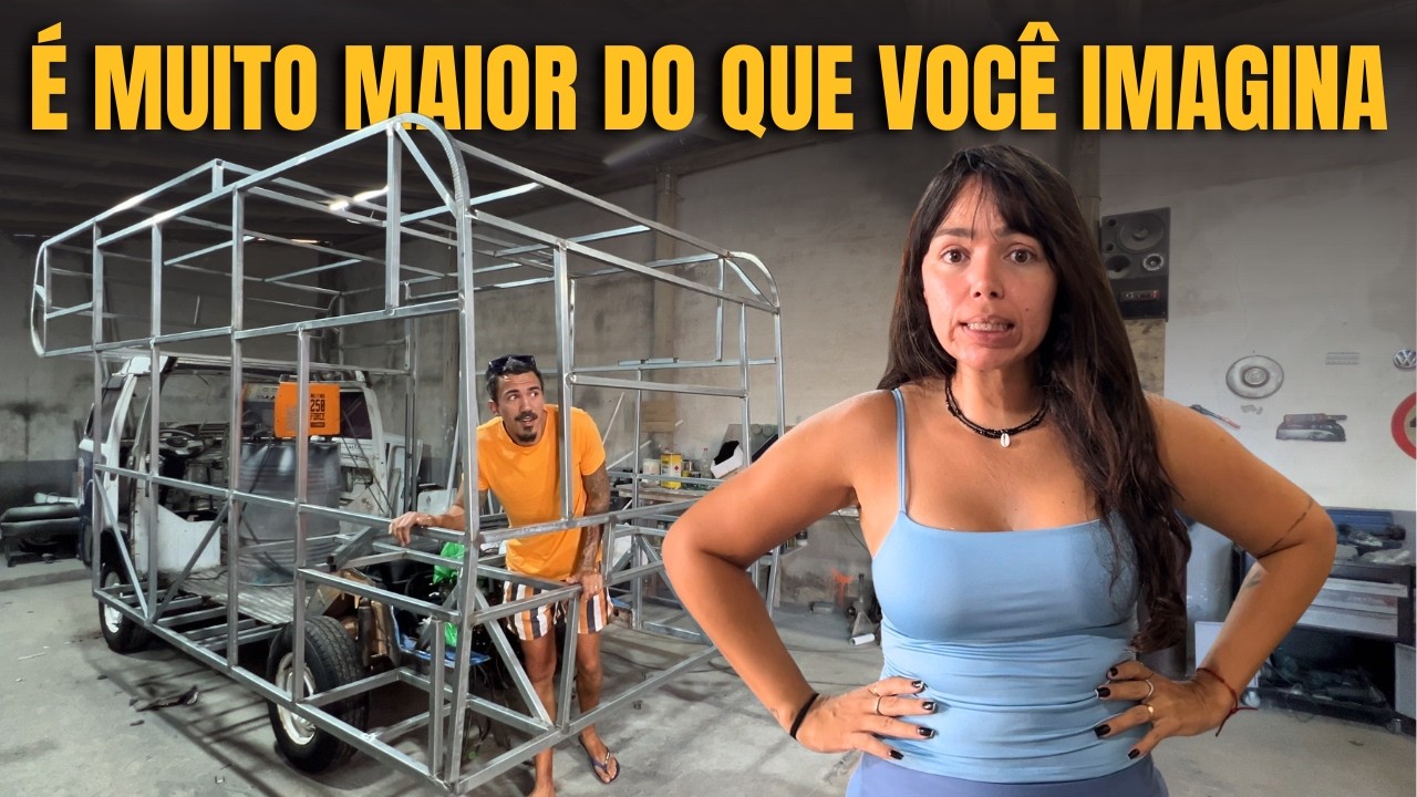 Construindo uma KOMBI SAFARI ARTESANAL do zero !