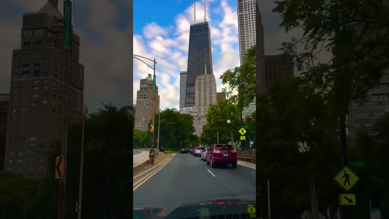 beautiful roads in Chicago 📍#travel #viral #chicago