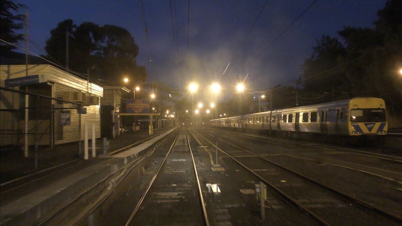 Driver's Night View Flinders St to Racecourse
