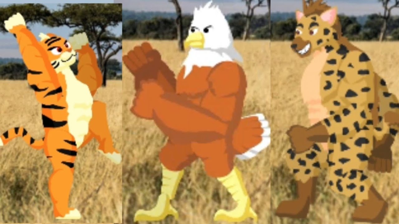 cartoon Fight Wild arena: gameplay wolkthough ( android, iOS ) - Tiger VS (E) (H) (W) (P)