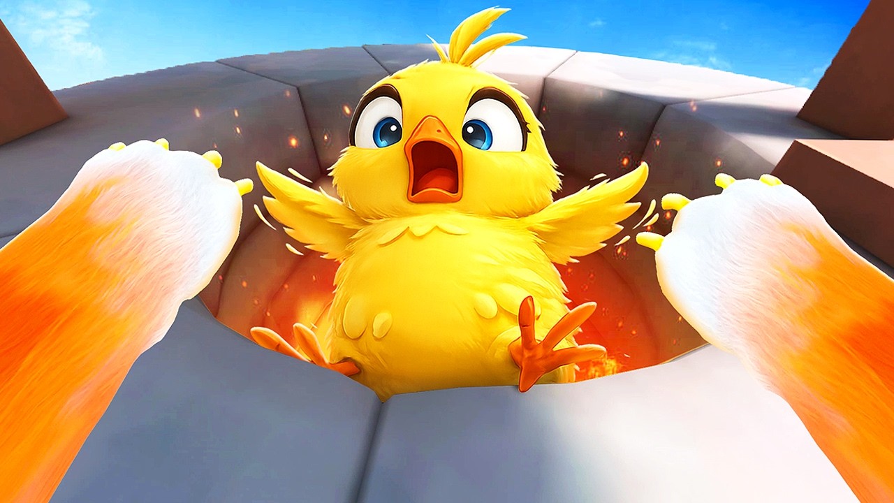 Cat Throws a Chick Into the ABYSS in VR