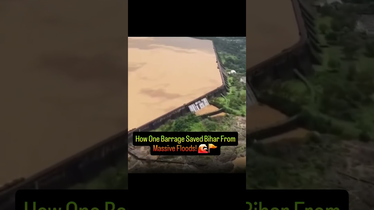 How One Barrage Saved Bihar From Massive Floods! 🌊🚩 #shorts