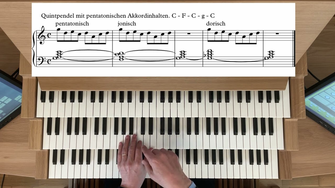 Grundlagen der Orgelimprovisation - Modalität des 20. Jh (1) - Pentatonik-Mixtur-Ostinato