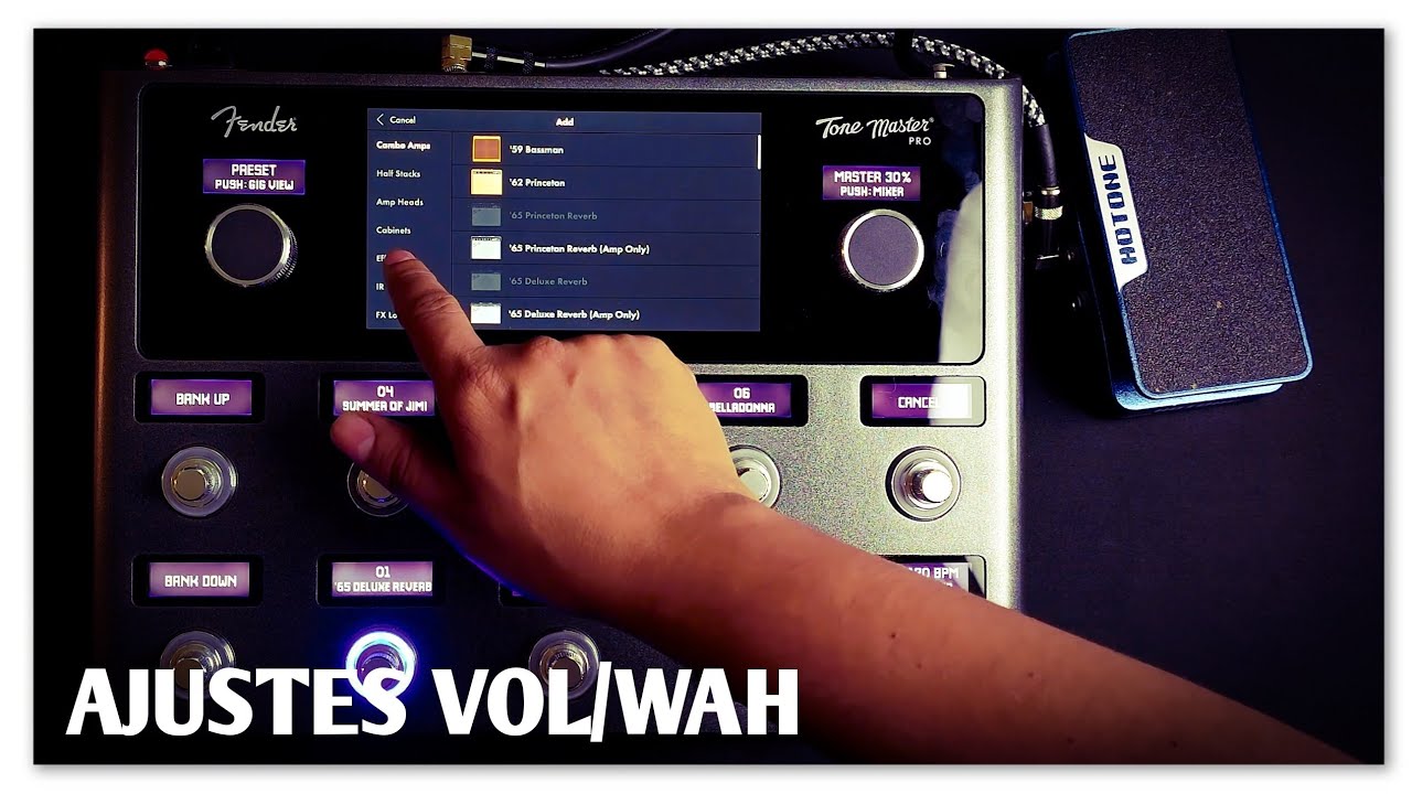 Fender Tone Master Tone - Ajustando Pedal de Expresión (Vol/Wah)