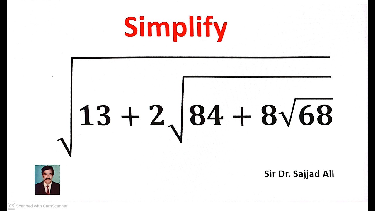 A very nice square root problem||