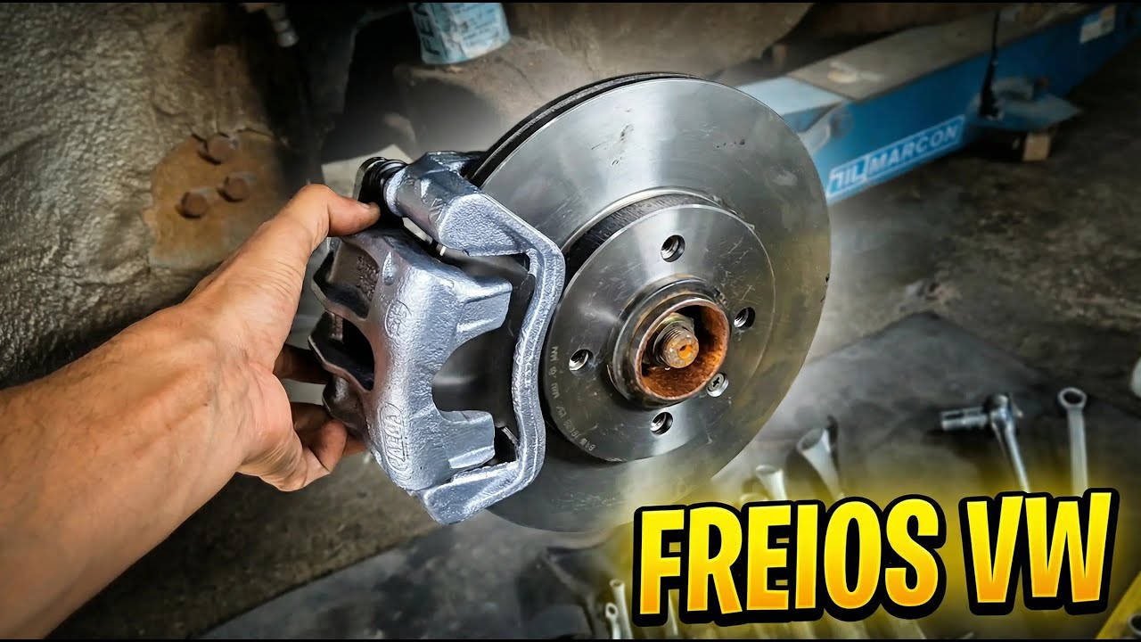 MONTAGEM DO KIT DE FREIOS NOVOS E REVISADOR NO GOL TURBO FLUXO CRUZADO