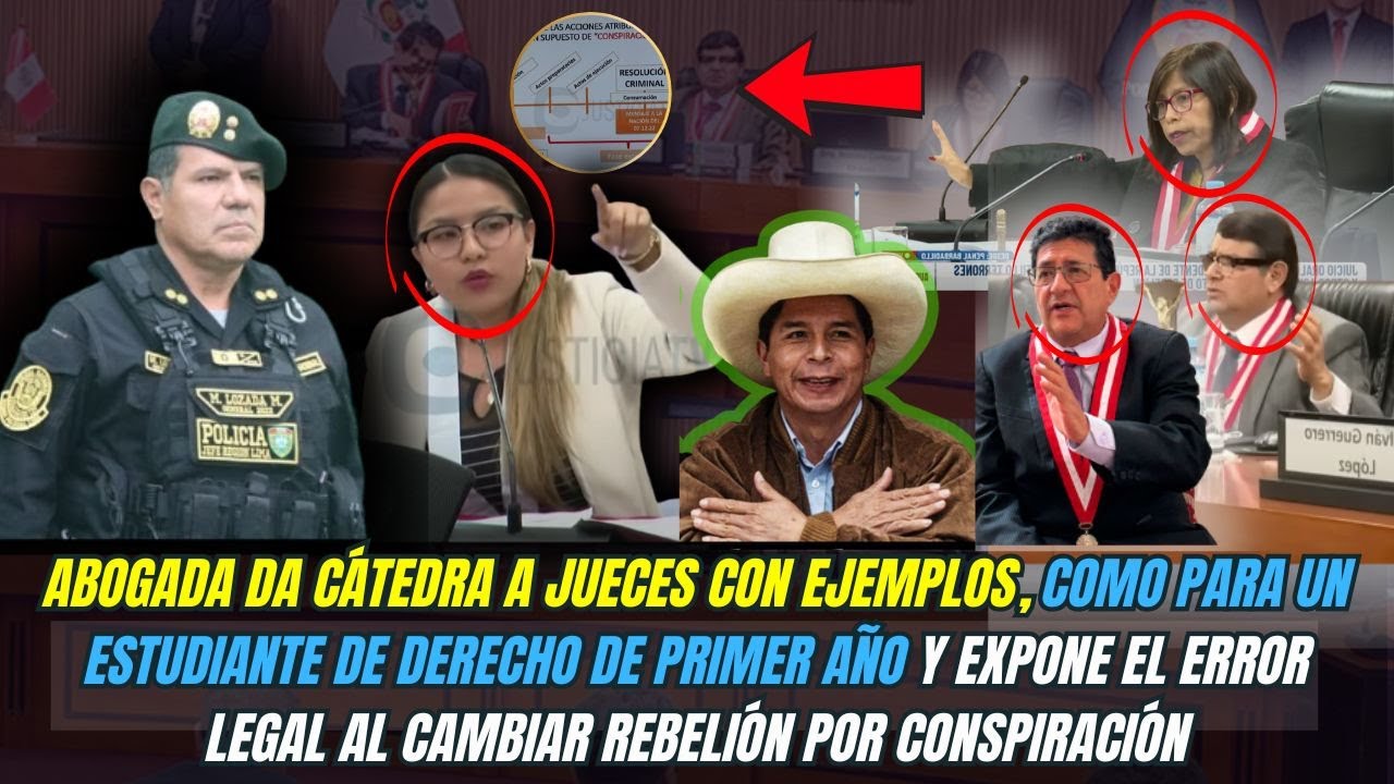 Juicio PEDRO CASTILLO: Abogada da CÁTEDRA con EJEMPLOS a jueces y PONE EN EVIDENCIA el ERROR LEGAL