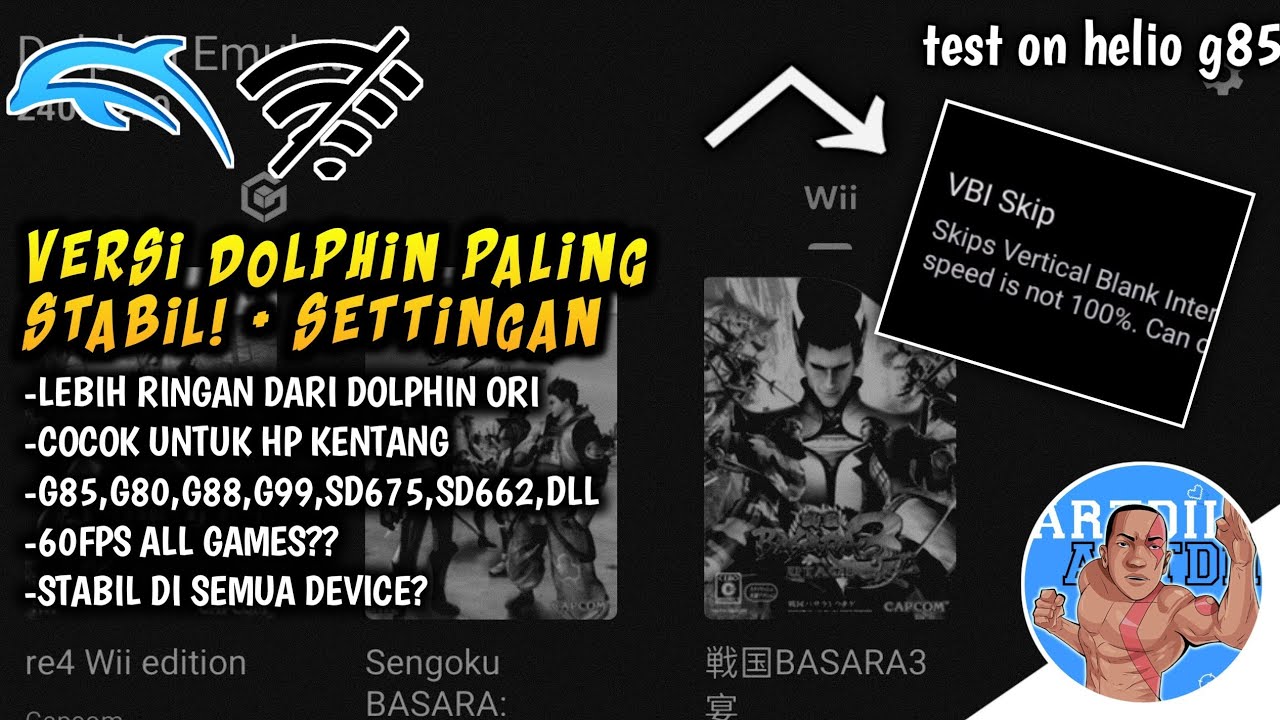 Dolphin ori sekarang makin ringan⁉️ - dolphin master + settingan all games untuk hp kentang🥔