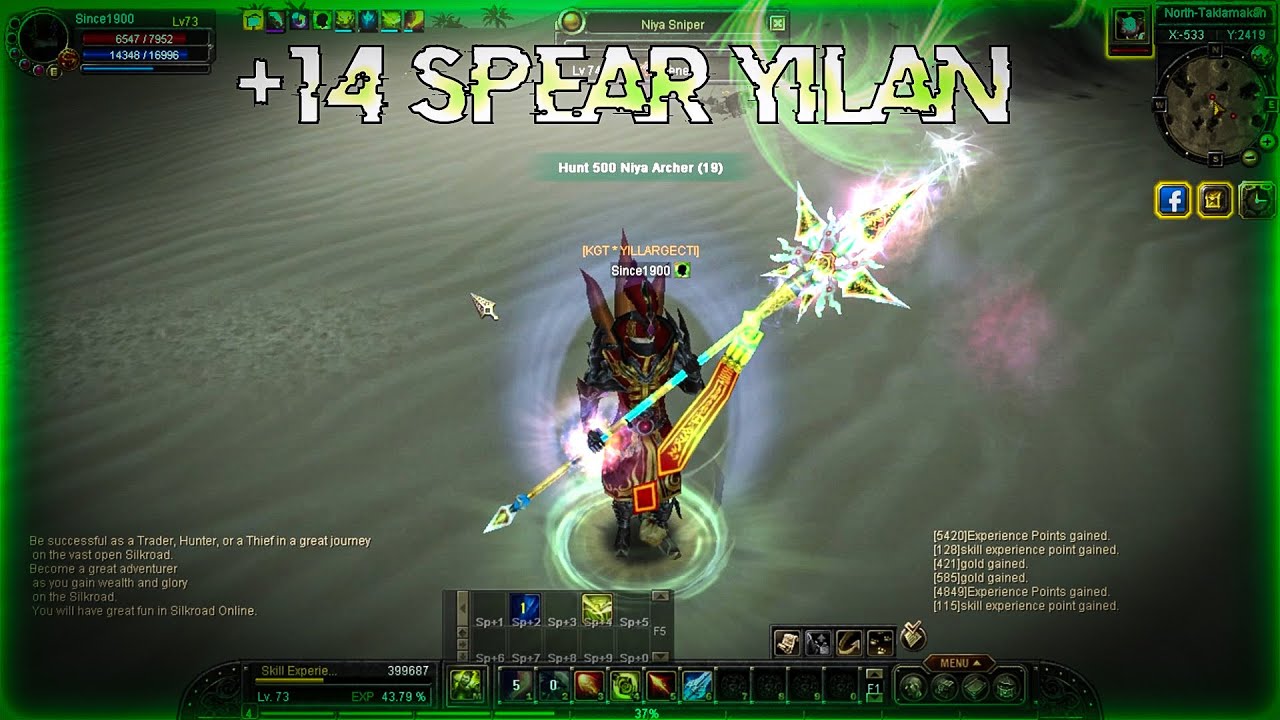 +14 SPEAR İLE GÖREV YAPMA KEYFİSİ ☺️ | Silkroad Online - Veda #2
