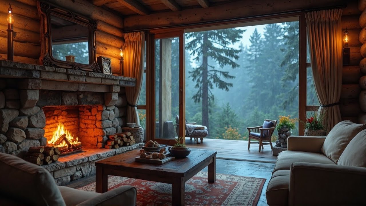 Cozy Fireplace Ambience 🔥 Crackling Fire Sounds for Deep Sleep, Relaxation & Stress Relief