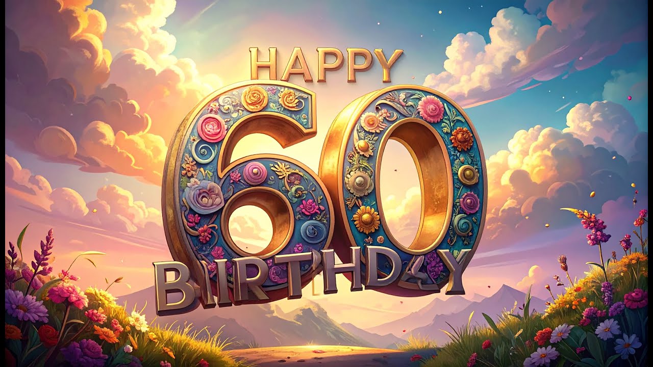 Happy Birthday Song for 60 Year Old | Fun oldies Birthday Song