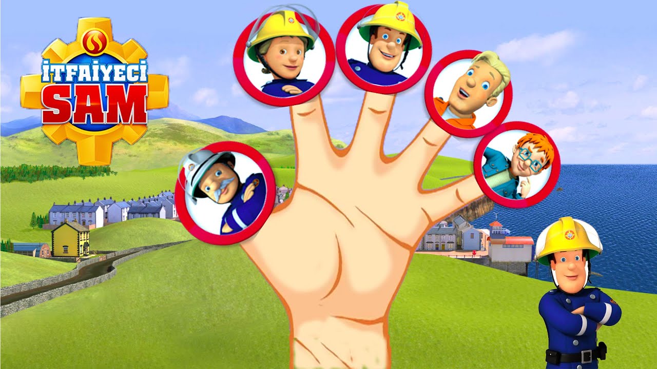İtfaiyeci Sam Türkçe Parmak Ailesi - Finger Family Türkçe - Nursery Rhymes