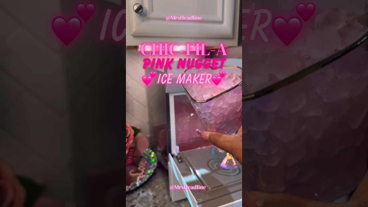 Ледогенератор Chick-fil-A Nugget Ice Pink Ice #ice #chickfila #ice #pink #nuggetice #valentinesda...