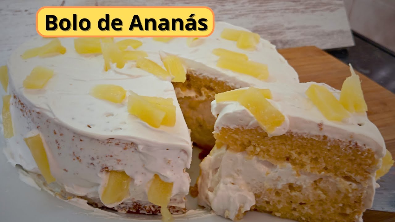 Bolo de Ananás como nunca viu [ Receita Fácil ]