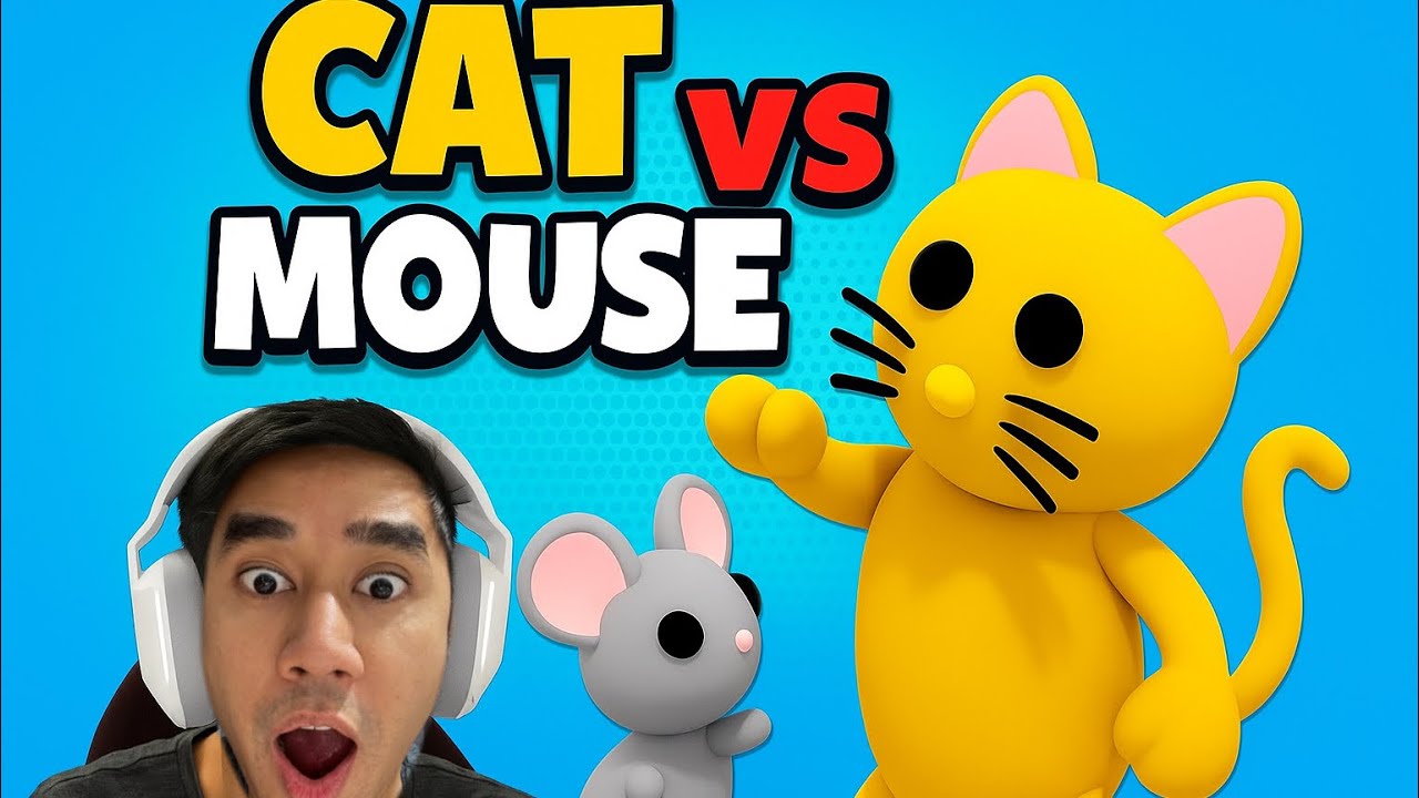 CAT VS MOUSE 😂 AKU JADI TIKUS LARI WOI DARIPADA KUCING 🤣