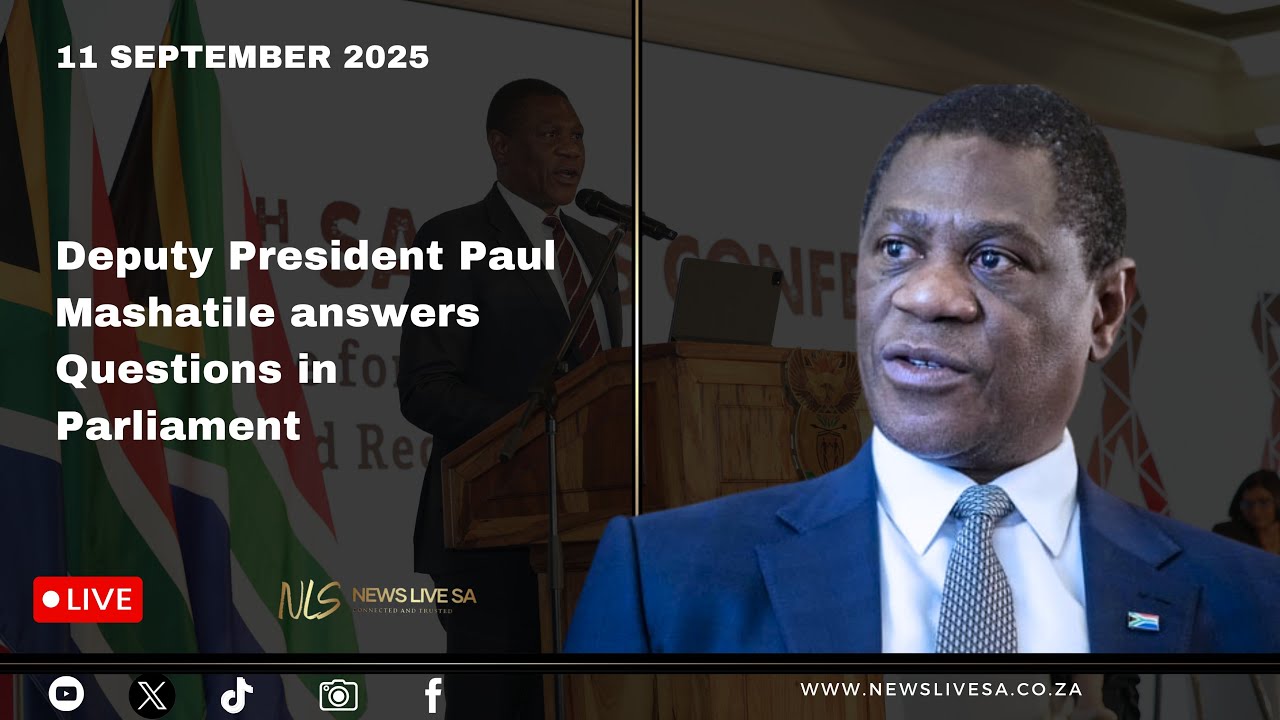 Deputy President Paul Mashatile answers Questions in Parliament