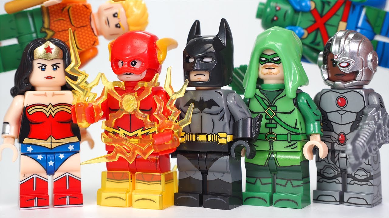 LEGO Justice League Classic | Batman | Flash | Green Arrow Unofficial Lego Minifigures KDL853