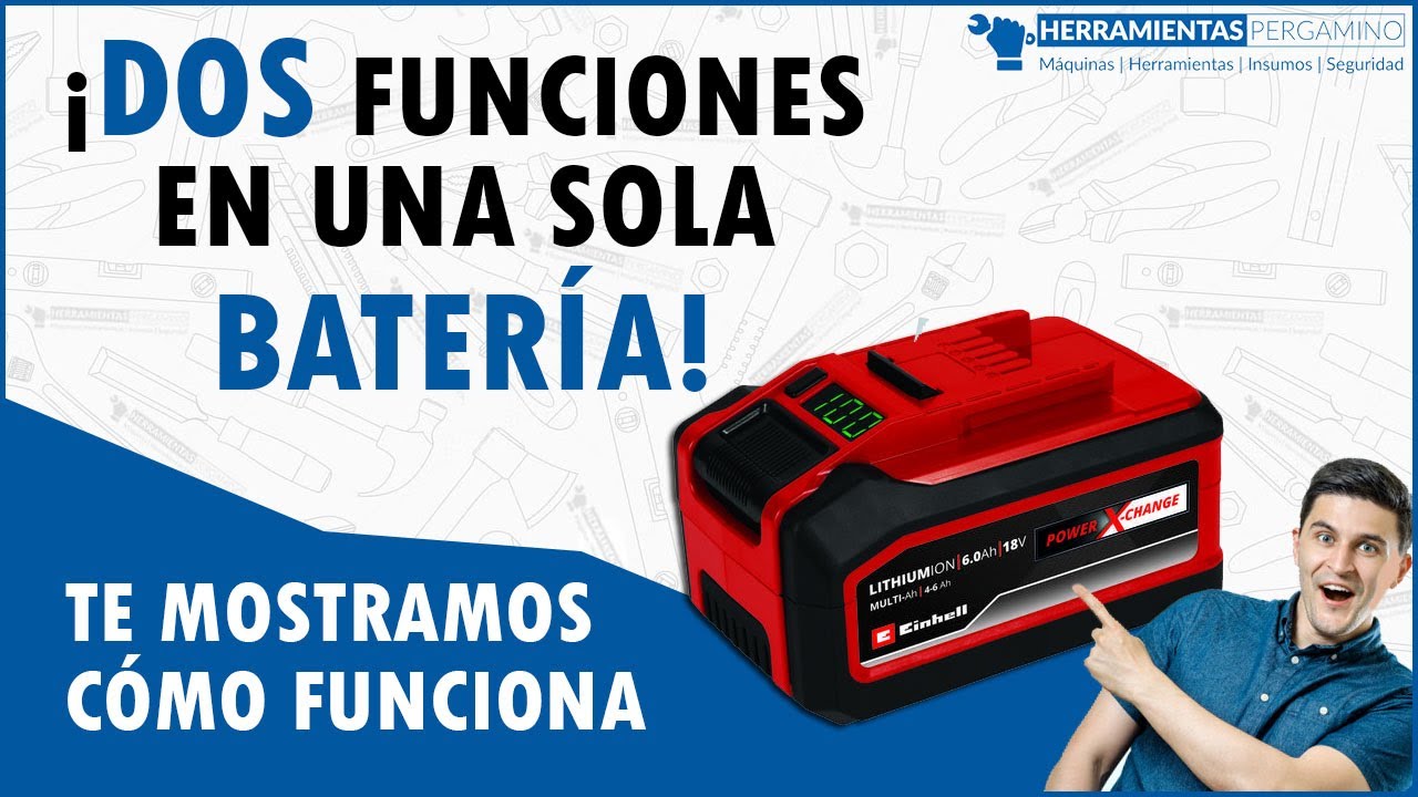 BATER&Iacute;A 4.0/6.0 Ah de EINHELL, &iquest;C&Oacute;MO FUNCIONA?