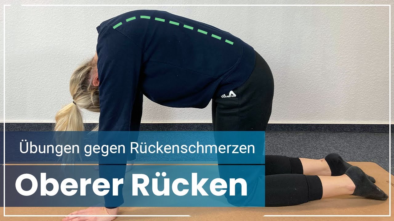 7 R&uuml;ckenschmerzen &Uuml;bungen ➡️ Das hilft bei Schmerzen im OBEREN R&Uuml;CKEN!