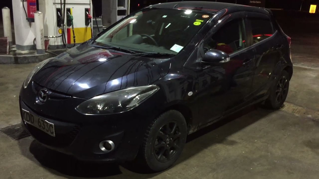 2014 Mazda demio skyactive road review and Night drive