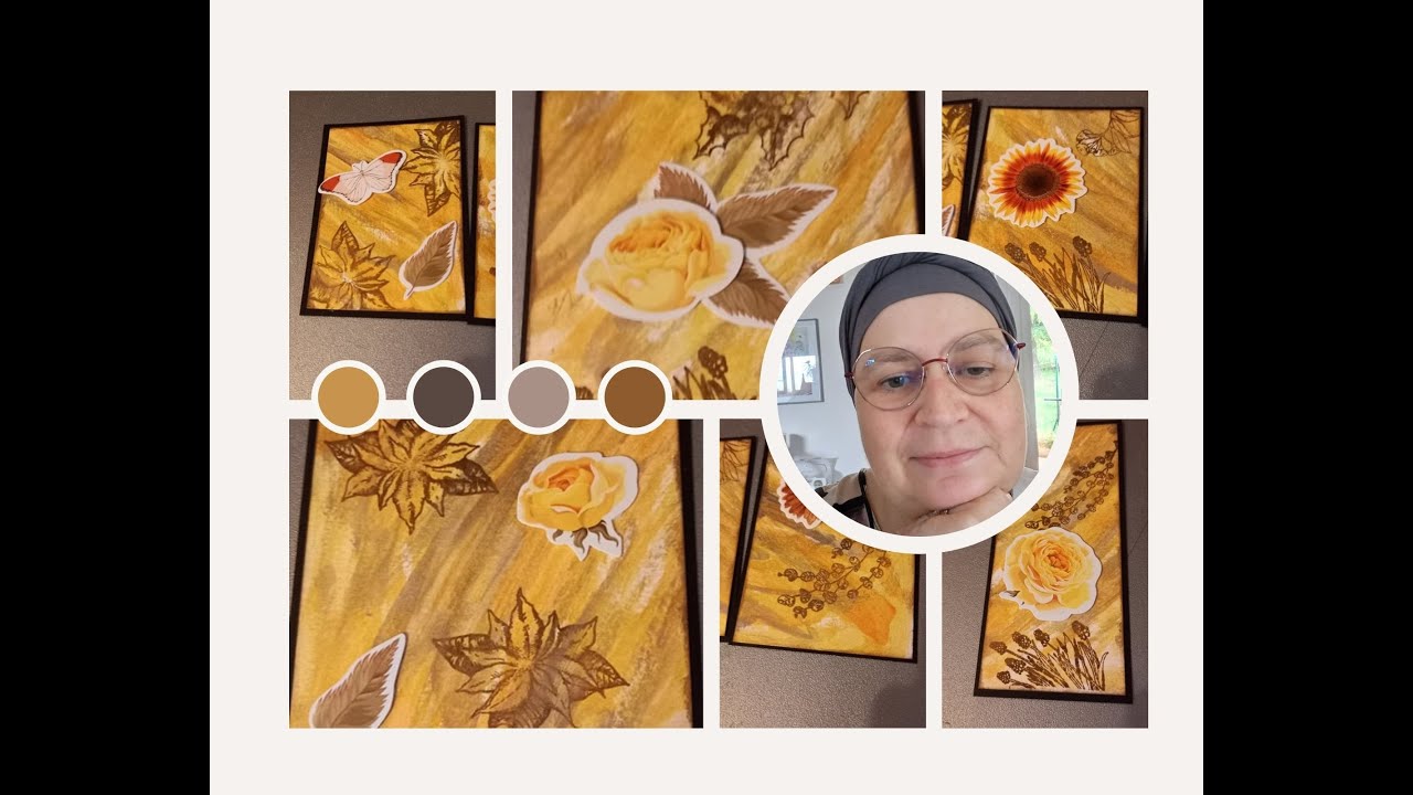 SCRAP Tuto Cartes Automne avec AQUARELLES Action