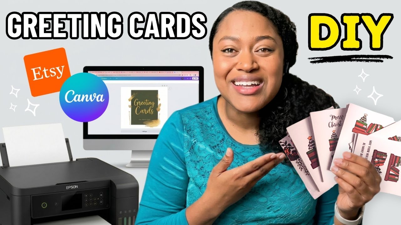 How I Make Greeting Cards to Sell on Etsy + Shipping Tutorial