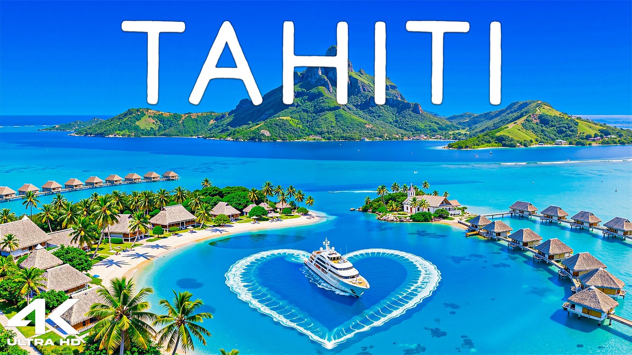 [4K] Tahiti 🇵🇫 Unreal Tropical Island | Turquoise Lagoons & Volcanic Mountains