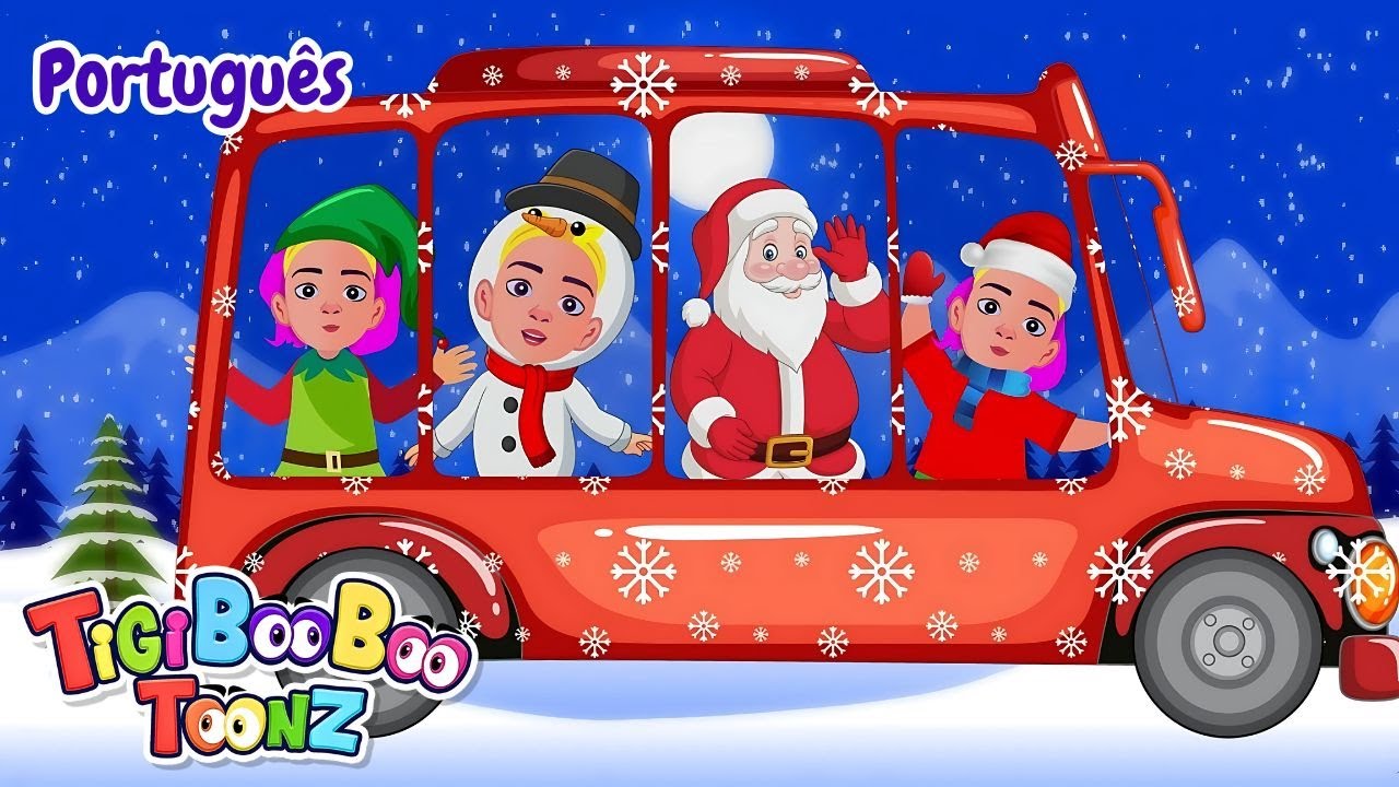 As Rodas do Ônibus de Natal | Canção Infantil de Natal - TigiBooBoo