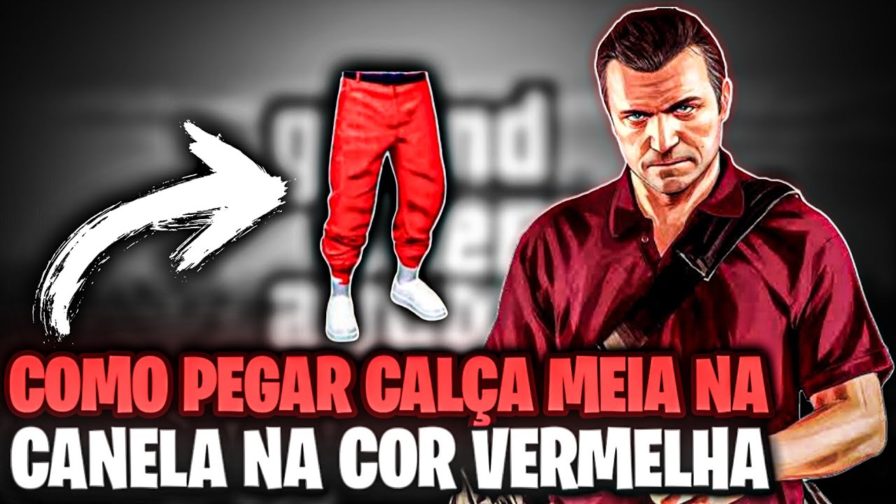 Como Pegar Calça Meia na Canela Vermelha no GTA 5 Online (Roupas Raras 2025)