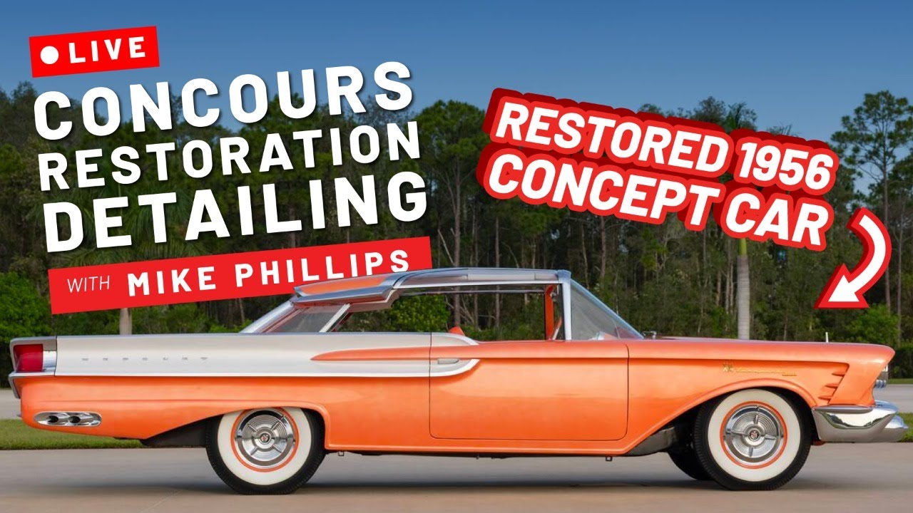 1 of 1 Concept Car Detail for Amelia Concours | 🔴 LIVE Online Detailing Class with Mike Phillips