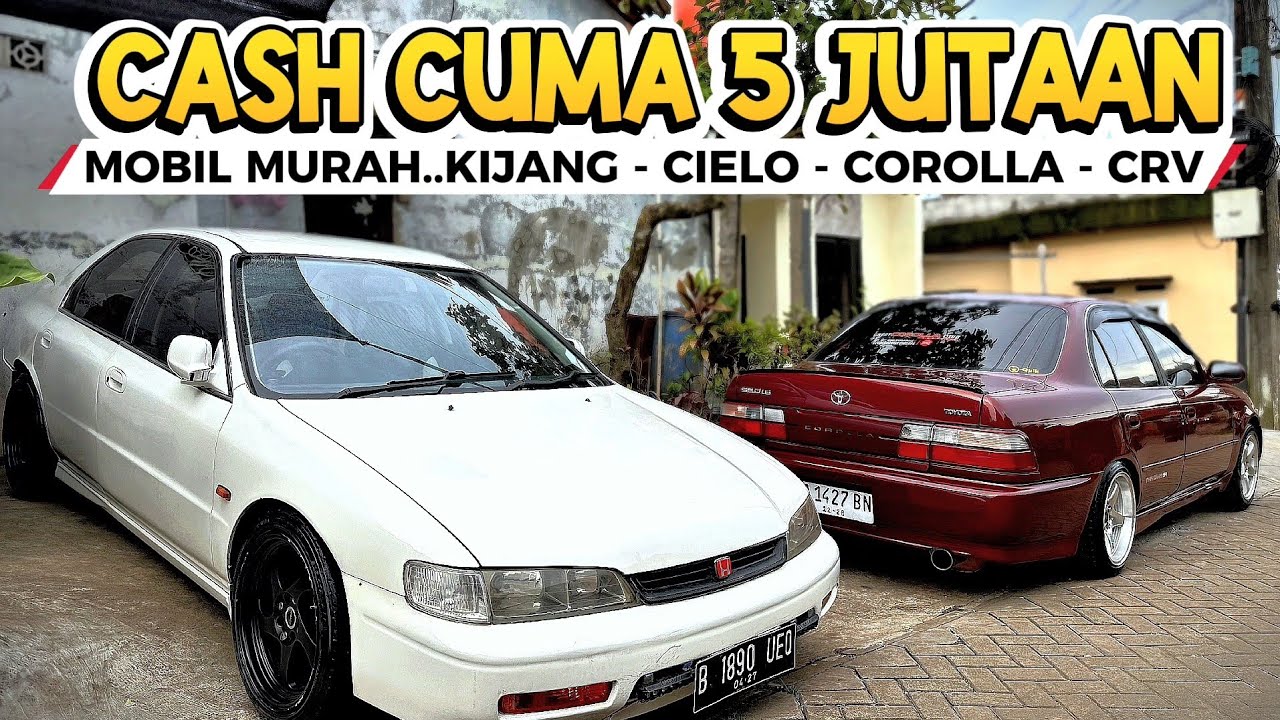 Cuma 5 Jutaan aja.. Mobil Bekas Murah murah Cielo Kijang Corolla CR-V di Lapak Rumahan Alfaris Motor
