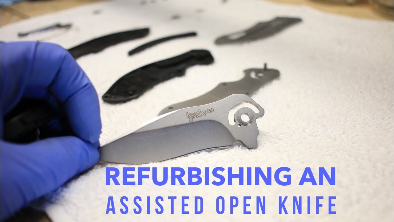 Refurbishing an assisted blade knife - Kershaw Clash